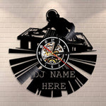 horloge dj noir personnalisable