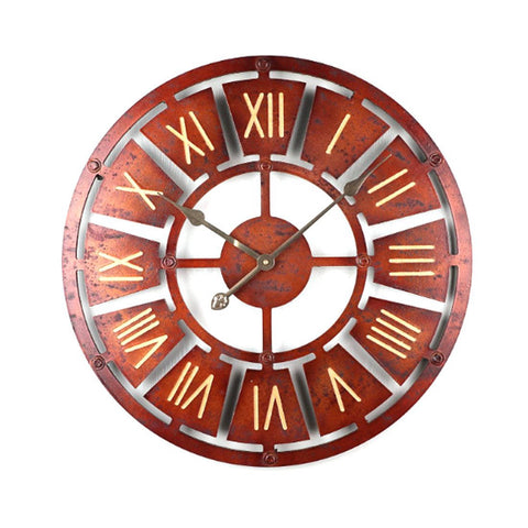 Horloge Industrielle Bordeaux Vintage | Horloge Mania