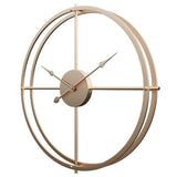 Horloge Industrielle Boussole Dorée | Horloge Mania