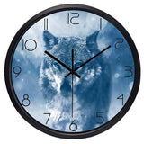 Horloge Moderne Loup Des Neiges | Horloge Mania