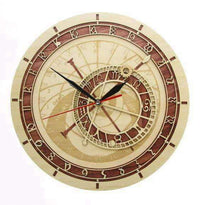Horloge murale astronomique originale avec cadran beige clair