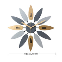 horloge-murale-design-nordique-bleu-50-cm