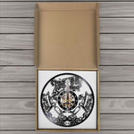 boite de rangement pour horloge murale design tattoo vinyle