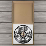 boite de rangement pour horloge murale design tattoo vinyle