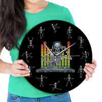 Horloge Murale </br>DJ Squelette
