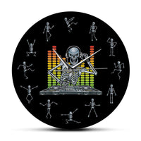 Horloge Murale </br>DJ Squelette