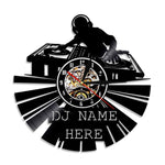 horloge murale dj en vinyle