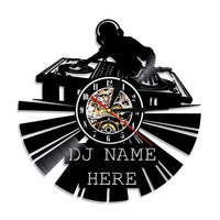 horloge murale dj en vinyle