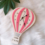 horloge murale scandinave nordique enfant pour salon de couleur rose
