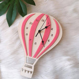 horloge murale scandinave nordique enfant pour salon de couleur rose