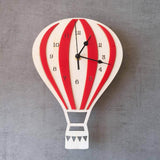 horloge murale scandinave nordique enfant pour salon de couleur rouge