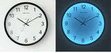 horloge murale lumineuse avec LED bleu description couleurs bleu ou blanc