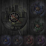 horloge murale new york avec option LED