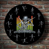 Horloge Murale </br>DJ Squelette