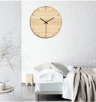 horloge murale scandinave minimaliste en bois pour décoration chambre