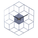 Horloge Scandinave </br>Carrés 3D