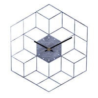 Horloge Scandinave </br>Carrés 3D