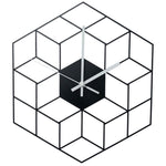 Horloge Scandinave </br>Carrés 3D