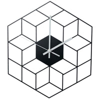 Horloge Scandinave </br>Carrés 3D