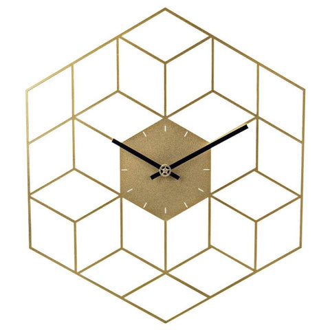 Horloge Scandinave </br>Carrés 3D