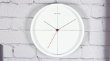 horloge murale scandinave classique blanche style nordique