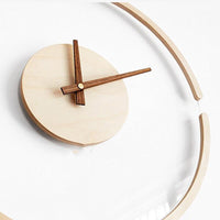 horloge murale scandinave transparente diamètre 35 cm