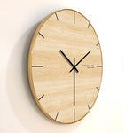 horloge murale style scandinave minimaliste en bois 