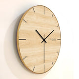 horloge murale style scandinave minimaliste en bois 