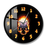 horloge murale tete de mort originale design