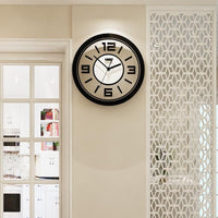 horloge murale transparent rond couleur noir pour salle de sejour