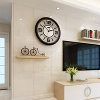 horloge murale transparent forme ronde pour salon