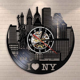 horloge-murale-vinyle-ville-de-new-york