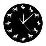 Horloge Originale Chevaux Sauvages | Horloge Mania