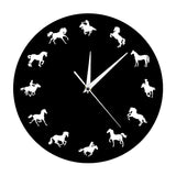 Horloge Originale Chevaux Sauvages | Horloge Mania
