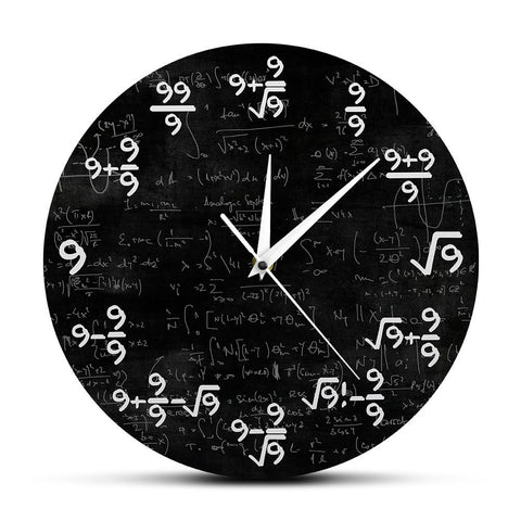 Horloge Originale Équation Mathématique | Horloge Mania