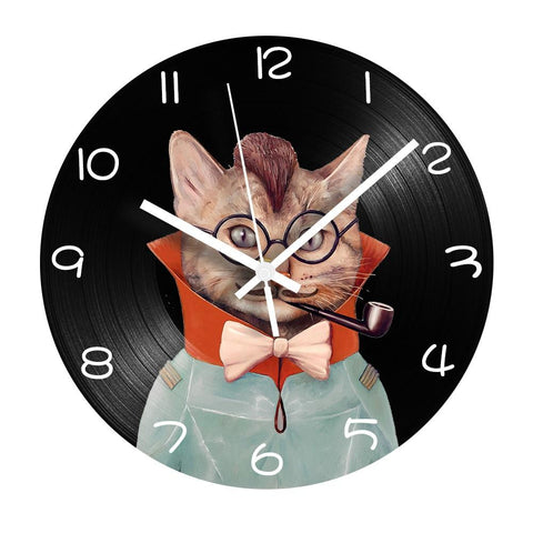 Horloge Originale Monsieur Chat | Horloge Mania