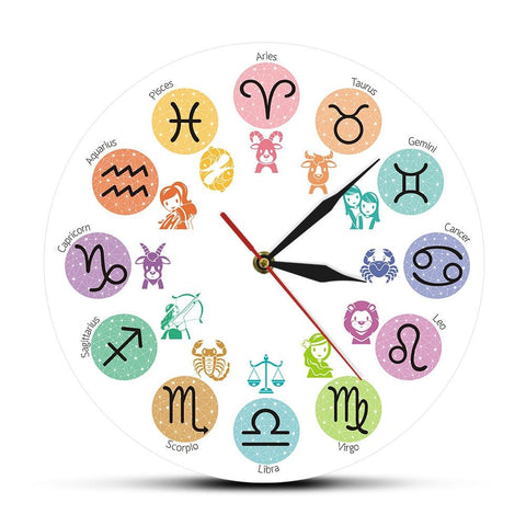 Horloge Originale Signes du Zodiaque | Horloge Mania