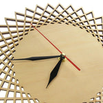 horloge scandinave en bois design cadran