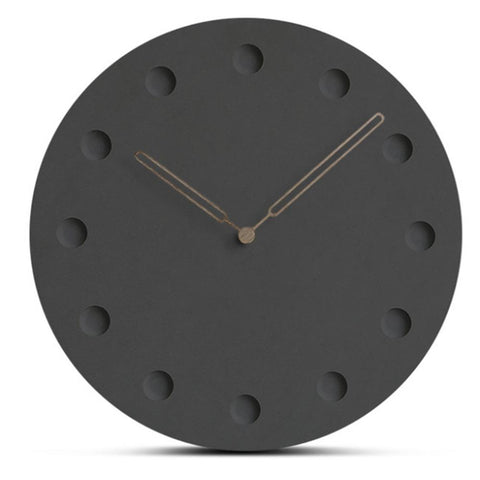 Horloge Scandinave Noir Creusé | Horloge Mania