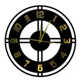 Horloge Steampunk Rustique Noir Doré  | Horloge Mania