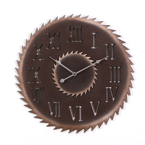Horloge Steampunk Scie Chiffre Romain | Horloge Mania
