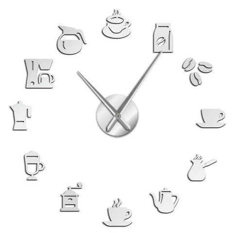 Horloge Stickers Coffee Machine | Horloge Mania
