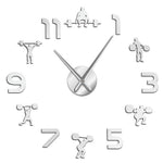 Horloge Stickers Haltérophilie | Horloge Mania