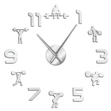 Horloge Stickers Haltérophilie | Horloge Mania