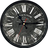 Horloge Vintage Noir | Horloge Mania