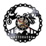 Horloge Vinyle  Saut en Moto