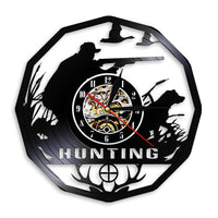 Horloge Vinyle Chasseur de Cerf | Horloge Mania