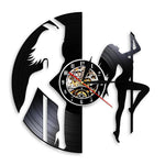 Horloge Vinyle Danseuse Sexy | Horloge Mania