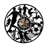 Horloge Vinyle Joueur de Football | Horloge Mania