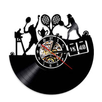 Horloge Vinyle Joueuses de Tennis | Horloge Mania